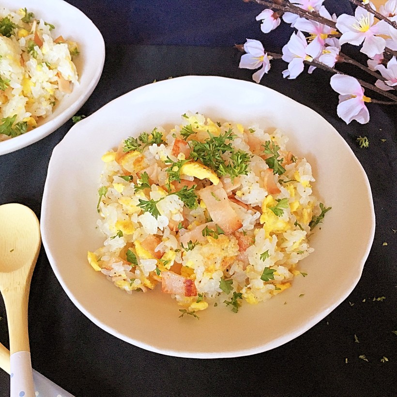 Egg and Ham Fried Rice (Gluten-free) | Your Home for Homemade Japanese Food